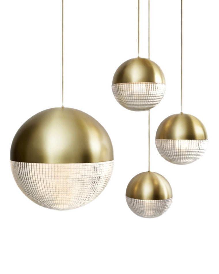 WOMO Suspension Boule Verre Art Déco-WM2065