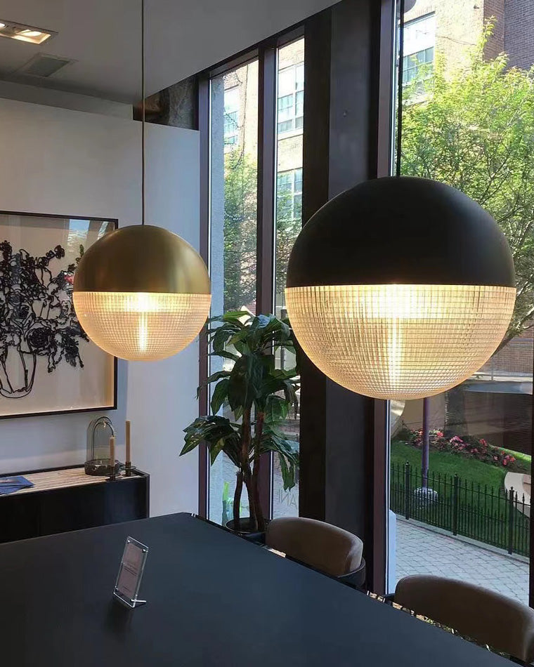 WOMO Suspension Boule Verre Art Déco-WM2065