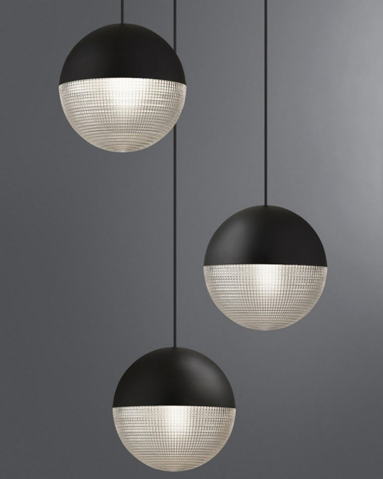 WOMO Suspension Boule Verre Art Déco-WM2065