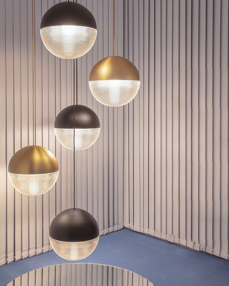 WOMO Suspension Boule Verre Art Déco-WM2065