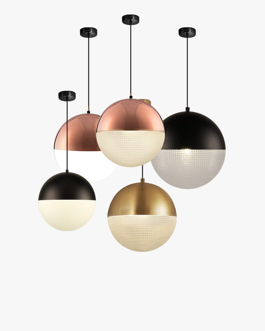 WOMO Suspension Boule Verre Art Déco-WM2065