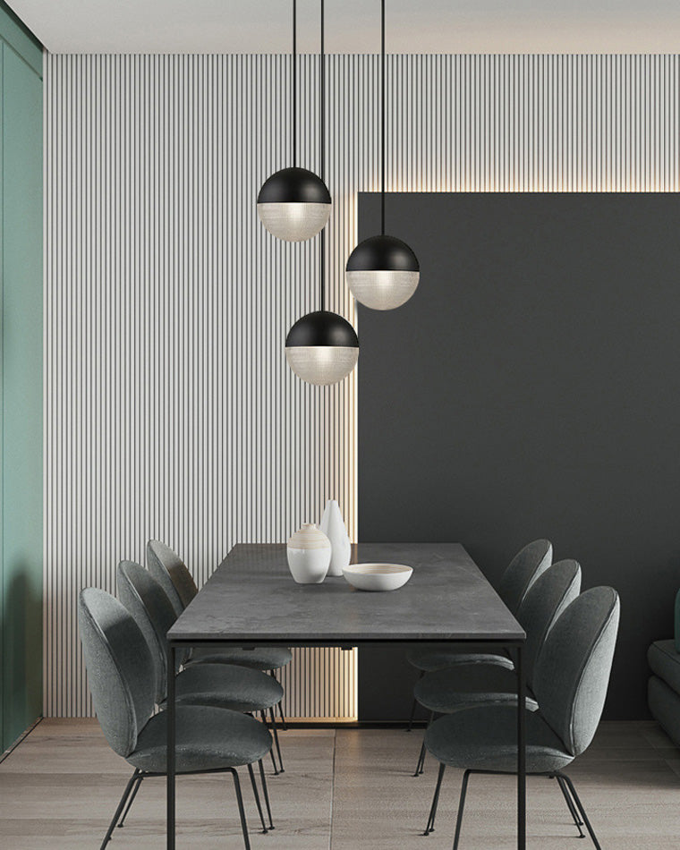 WOMO Suspension Boule Verre Art Déco-WM2065