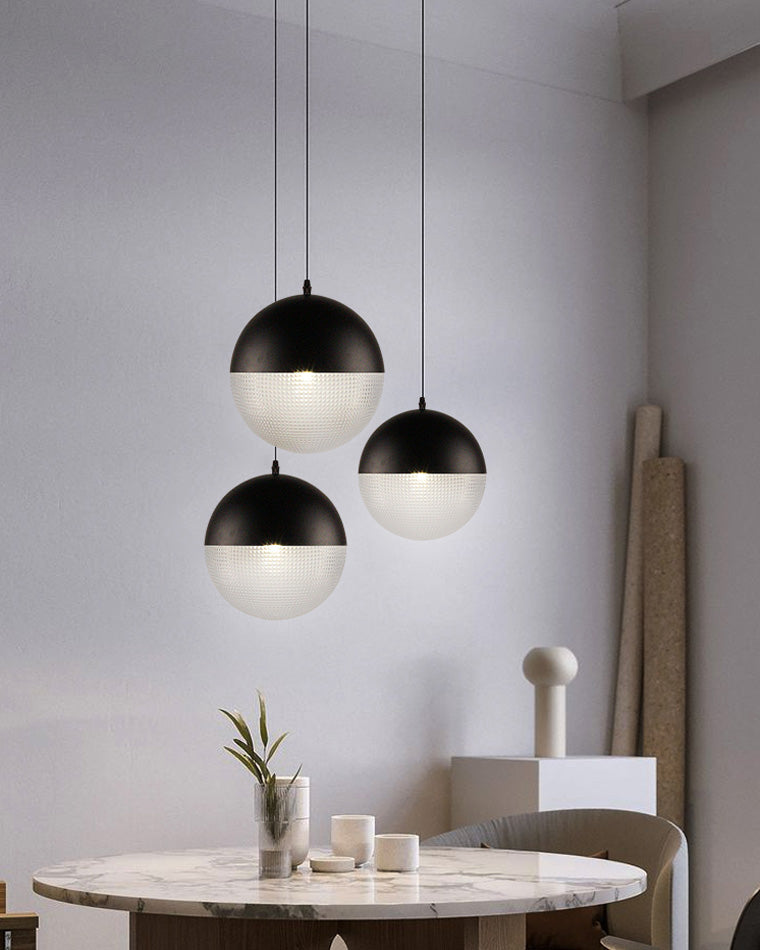 WOMO Suspension Boule Verre Art Déco-WM2065
