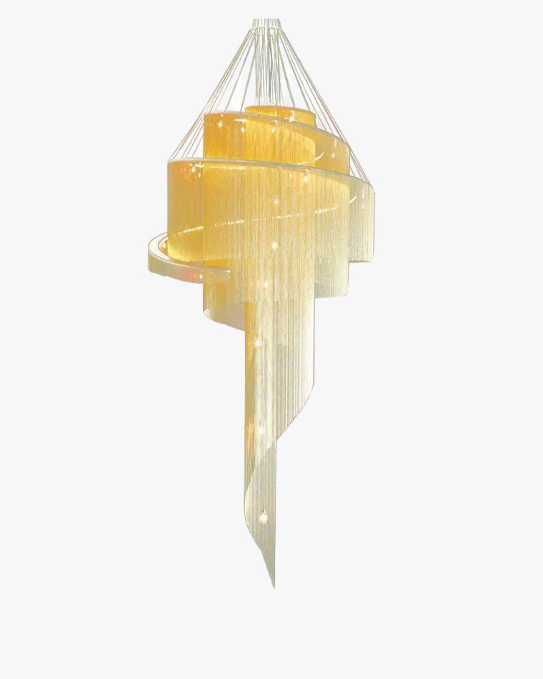 Lustre de foyer à pompon en spirale WOMO-WM2067
