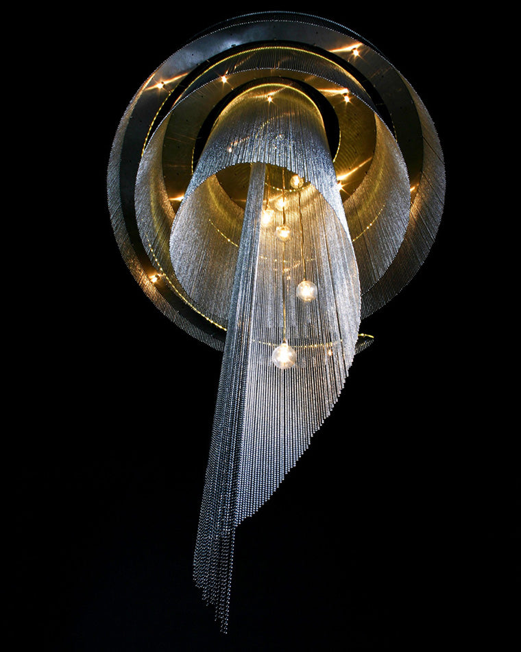 Lustre de foyer à pompon en spirale WOMO-WM2067