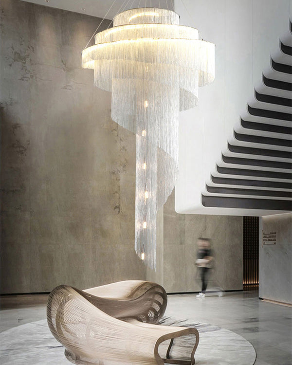 Lustre de foyer à pompon en spirale WOMO-WM2067