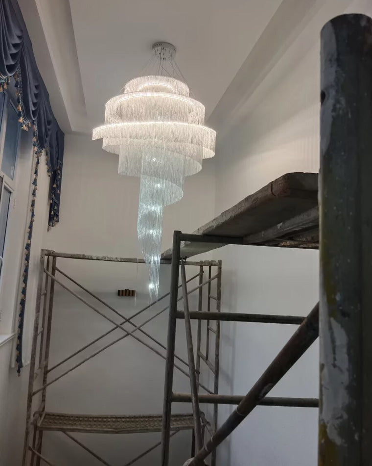 Lustre de foyer à pompon en spirale WOMO-WM2067