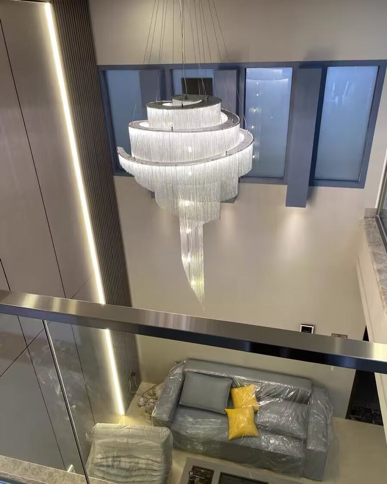 Lustre de foyer à pompon en spirale WOMO-WM2067