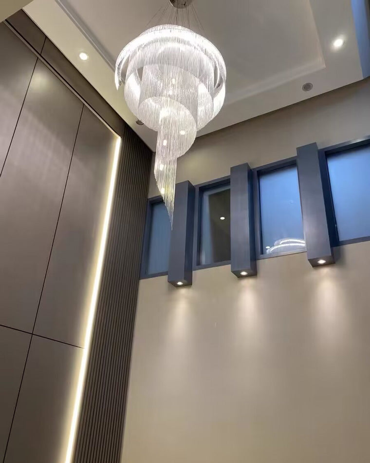 Lustre de foyer à pompon en spirale WOMO-WM2067