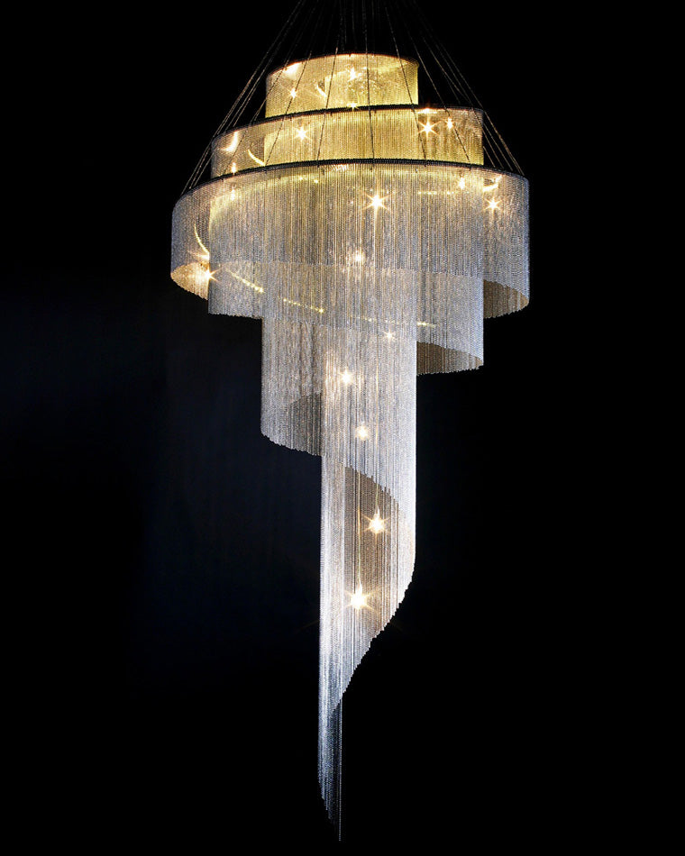 Lustre de foyer à pompon en spirale WOMO-WM2067