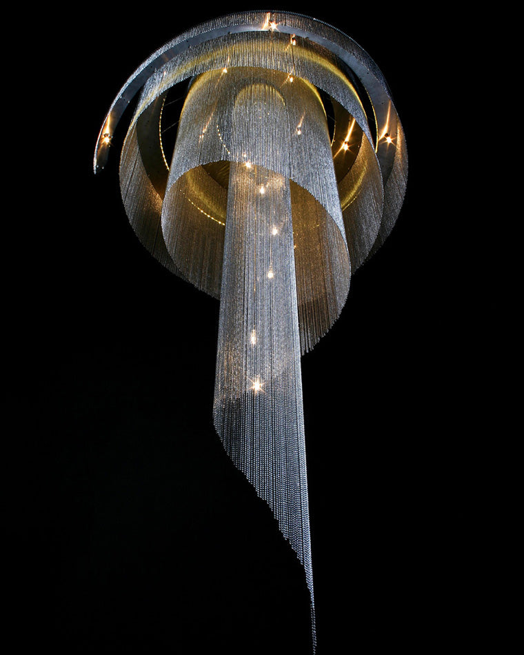 Lustre de foyer à pompon en spirale WOMO-WM2067