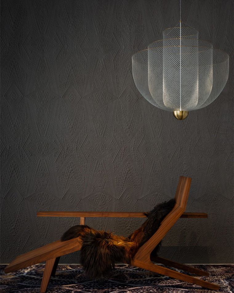 WOMO Mesh Uplight Chandelier for Vaulted Ceilings-WM2069