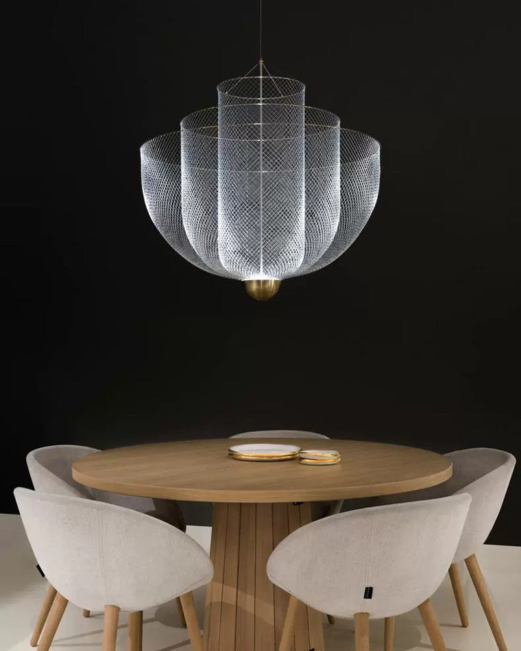WOMO Mesh Uplight Chandelier for Vaulted Ceilings-WM2069
