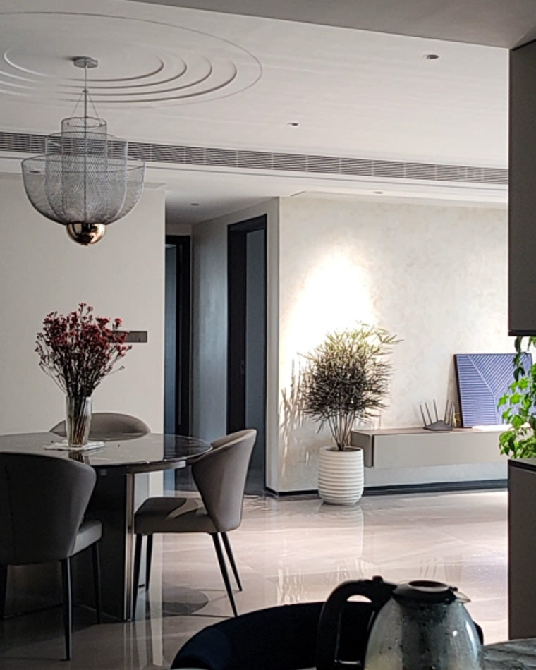 WOMO Mesh Uplight Chandelier for Vaulted Ceilings-WM2069