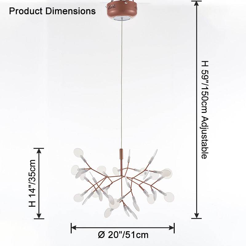 WOMO Lustre Chic Branche Led-WM2072
