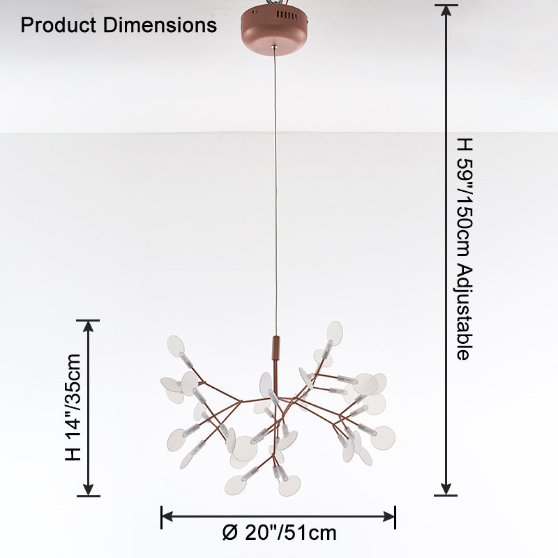 WOMO Lustre Chic Branche Led-WM2072