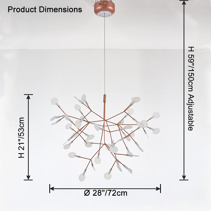 WOMO Lustre Chic Branche Led-WM2072