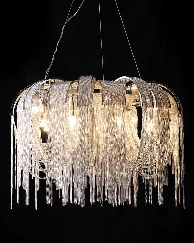 Lustre rond à pompon WOMO-WM2087