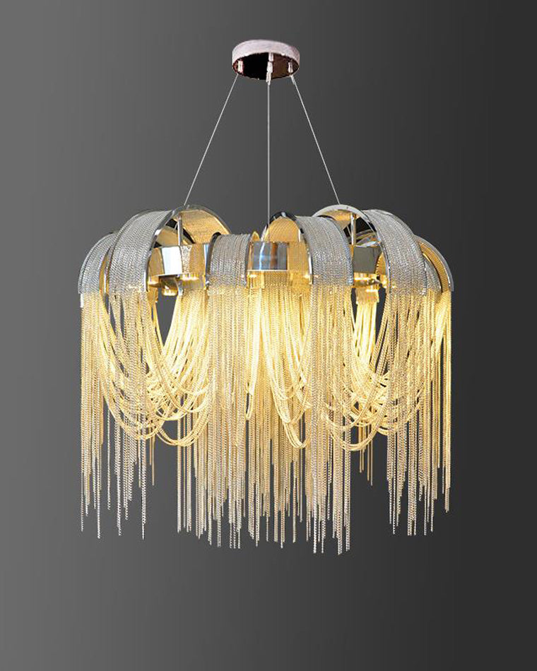 Lustre rond à pompon WOMO-WM2087