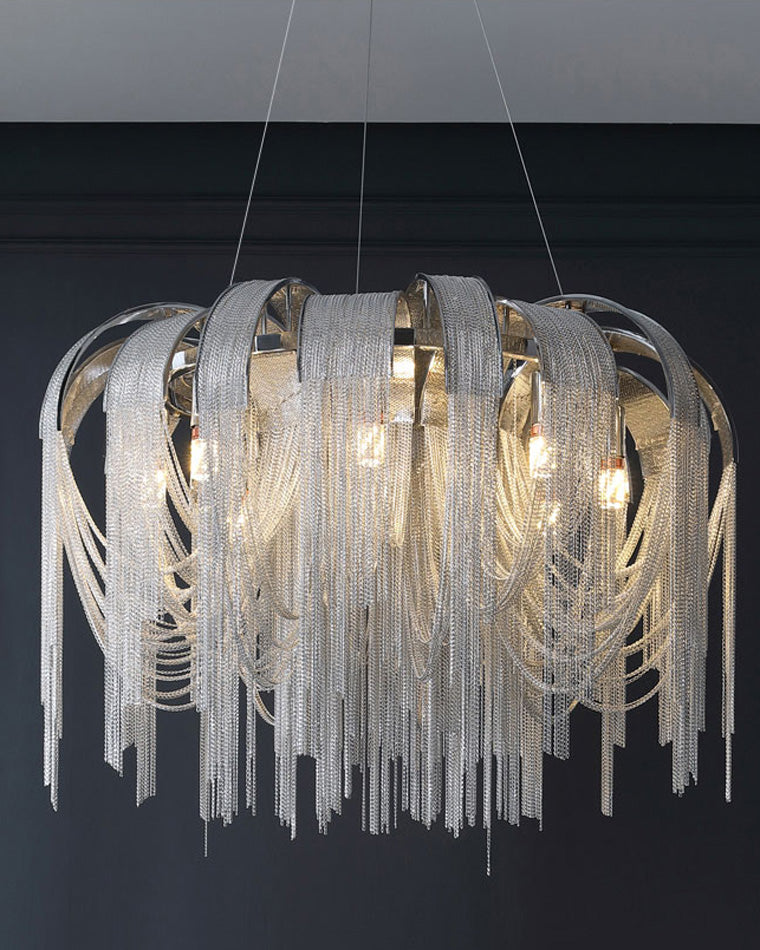 Lustre rond à pompon WOMO-WM2087