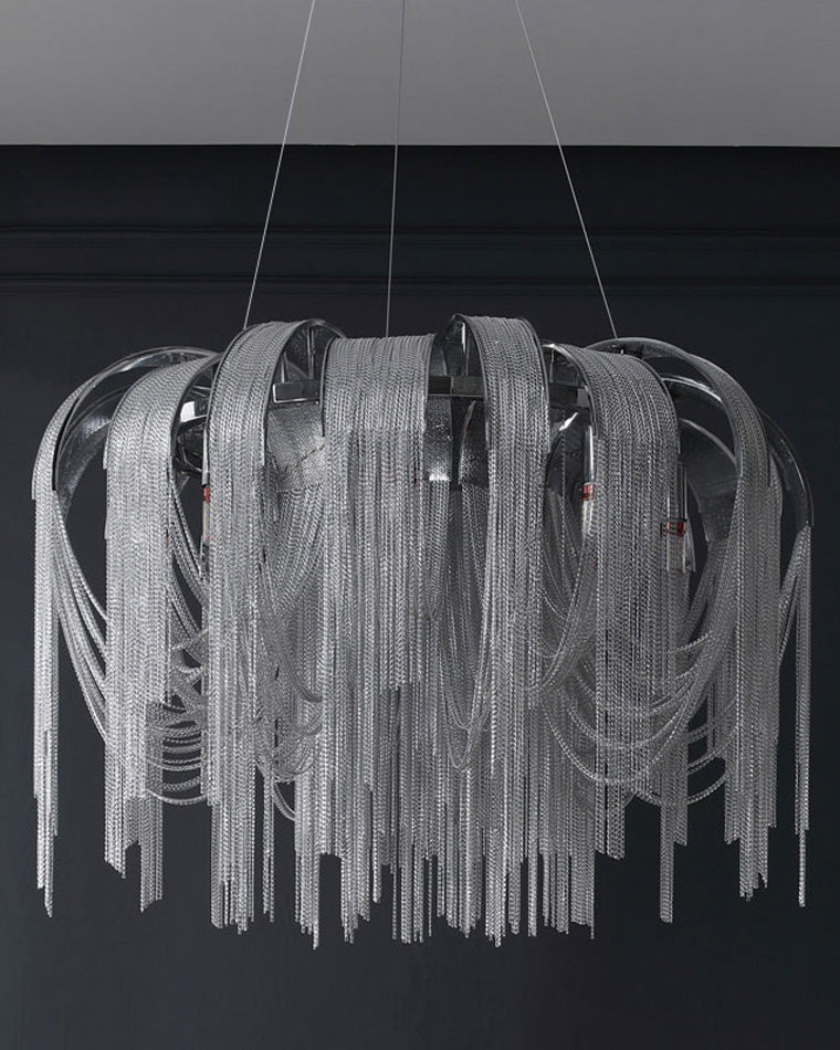 Lustre rond à pompon WOMO-WM2087