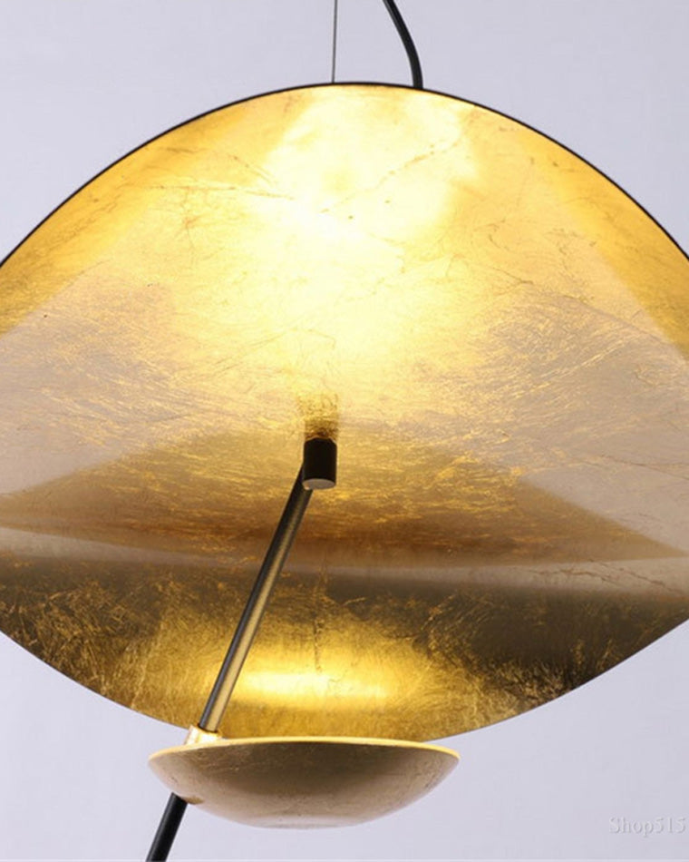 WOMO Suspension Feuille Metal Art Déco-WM2088