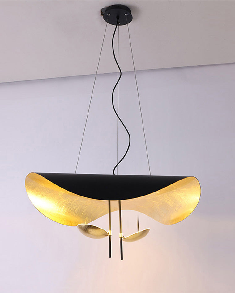 WOMO Suspension Feuille Metal Art Déco-WM2088