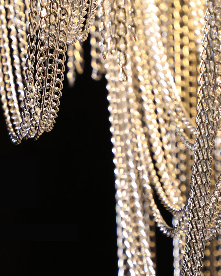 WOMO Lustre Lineaire Macramé Metal Luxe-WM2089