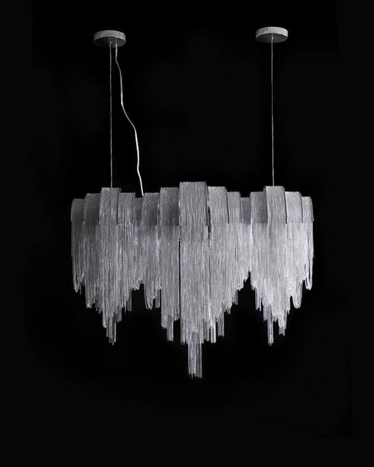 WOMO Lustre Lineaire Macramé Metal Luxe-WM2089