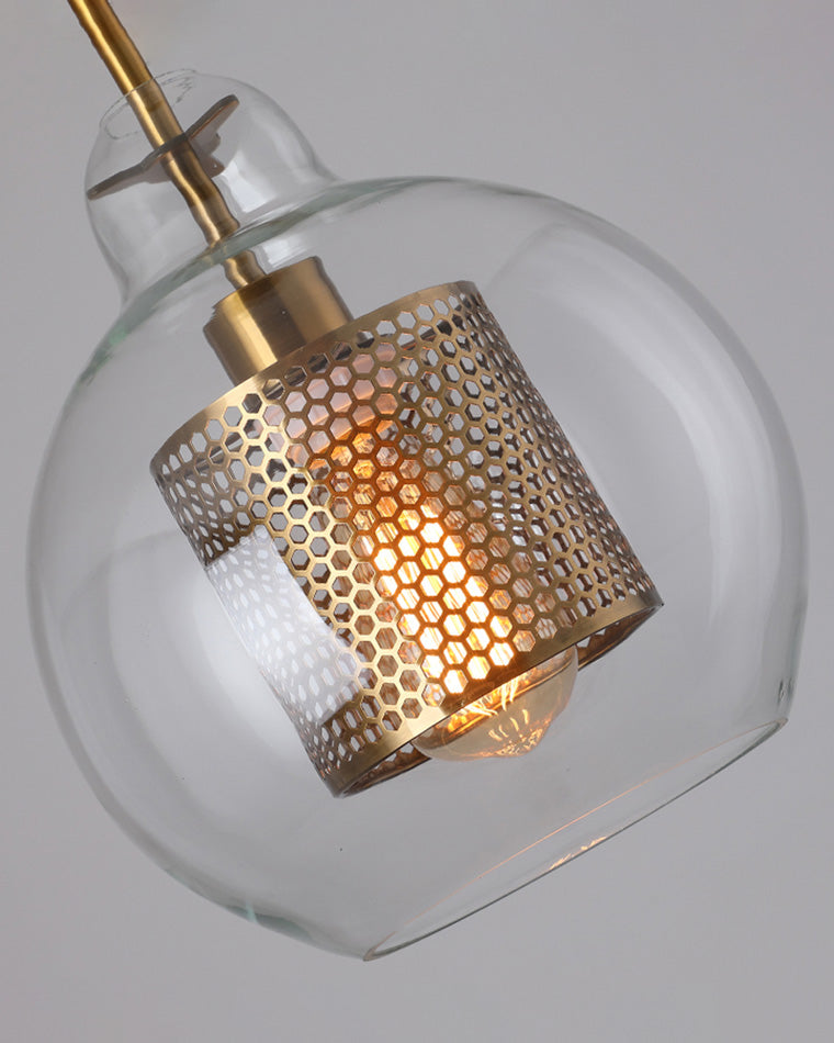 WOMO Élégant Rond/Cylindre Verre Suspension Lumineuse-WM2095
