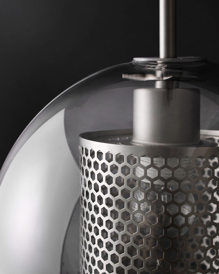 WOMO Élégant Rond/Cylindre Verre Suspension Lumineuse-WM2095