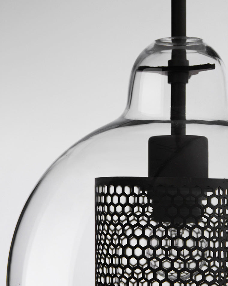 WOMO Élégant Rond/Cylindre Verre Suspension Lumineuse-WM2095