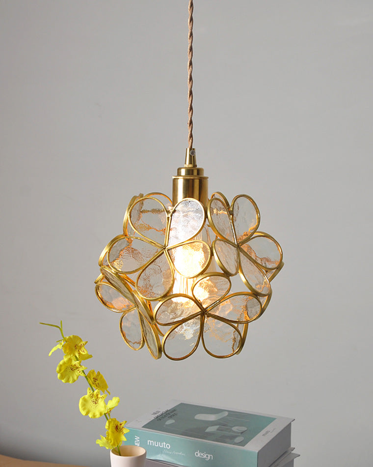 WOMO Suspension Petit Fleur Verre Romantique-WM2100