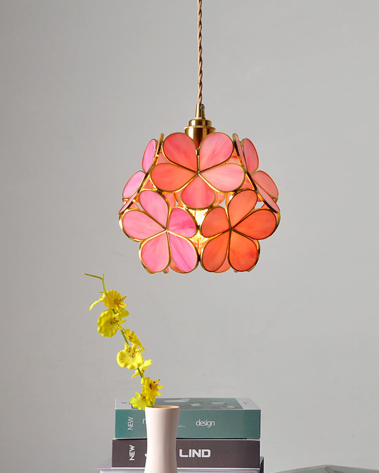WOMO Suspension Petit Fleur Verre Romantique-WM2100