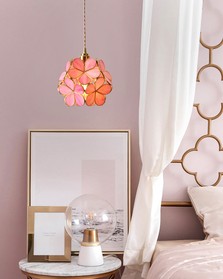 WOMO Suspension Petit Fleur Verre Romantique-WM2100