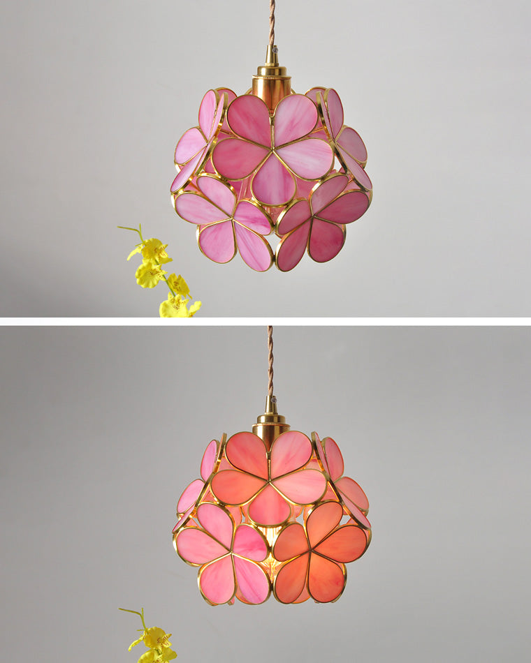 WOMO Suspension Petit Fleur Verre Romantique-WM2100
