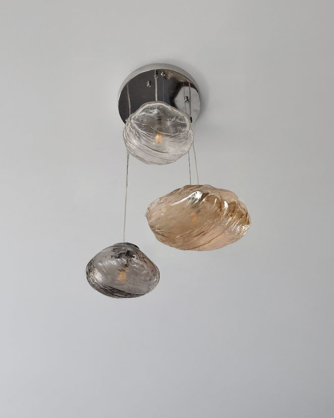 WOMO Blown Glass Cascade Pendant Chandelier-WM2101b