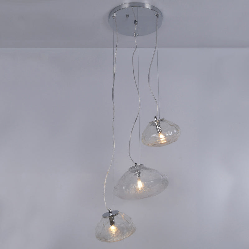 WOMO Blown Glass Cascade Pendant Chandelier-WM2101b
