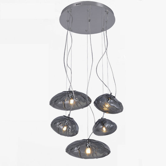 WOMO Blown Glass Cascade Pendant Chandelier-WM2101b
