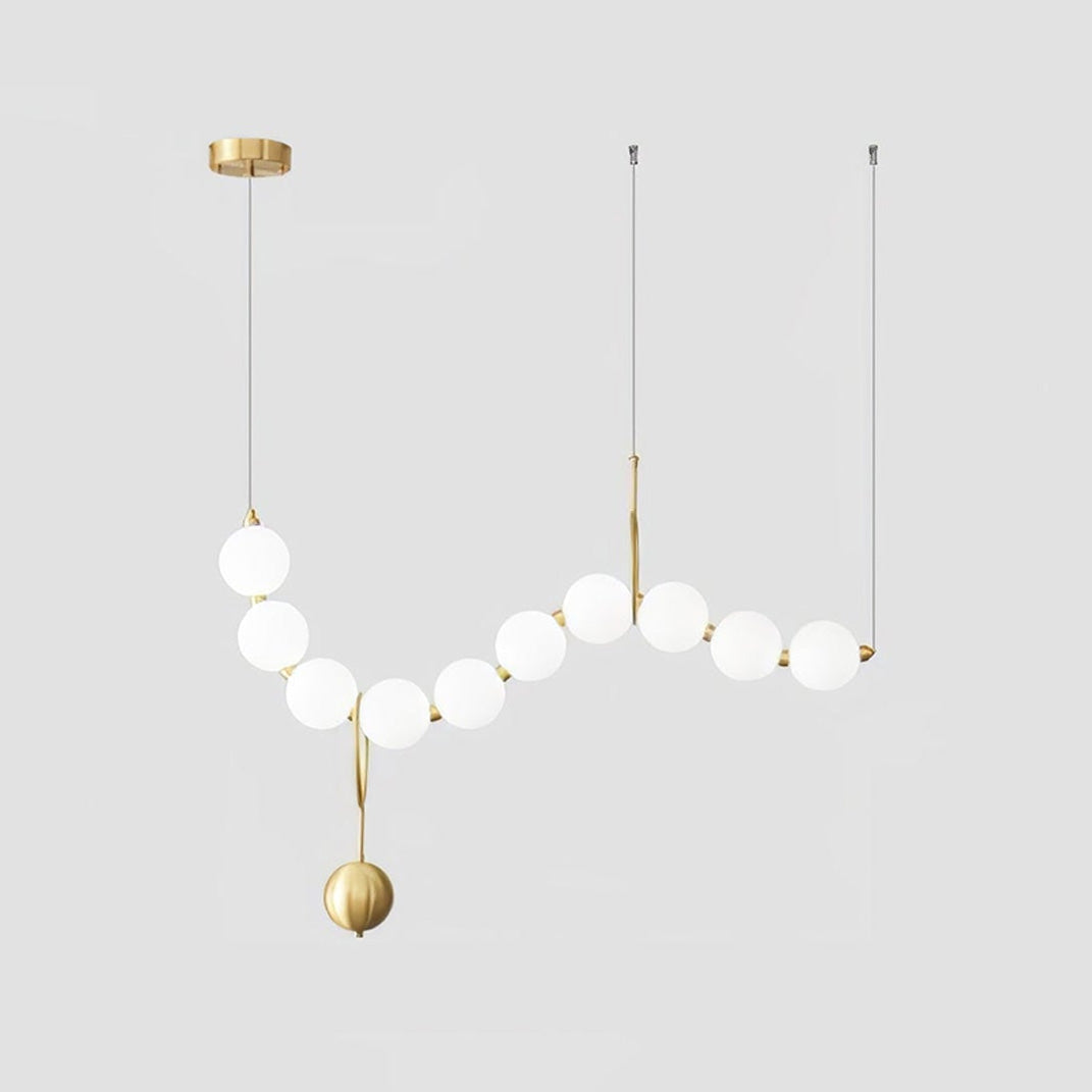 WOMO Lustre Vague Collier de Perles Salle à Manger-WM2102a