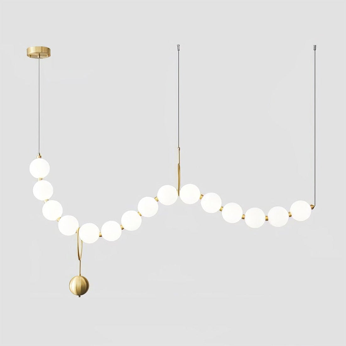 WOMO Lustre Vague Collier de Perles Salle à Manger-WM2102a