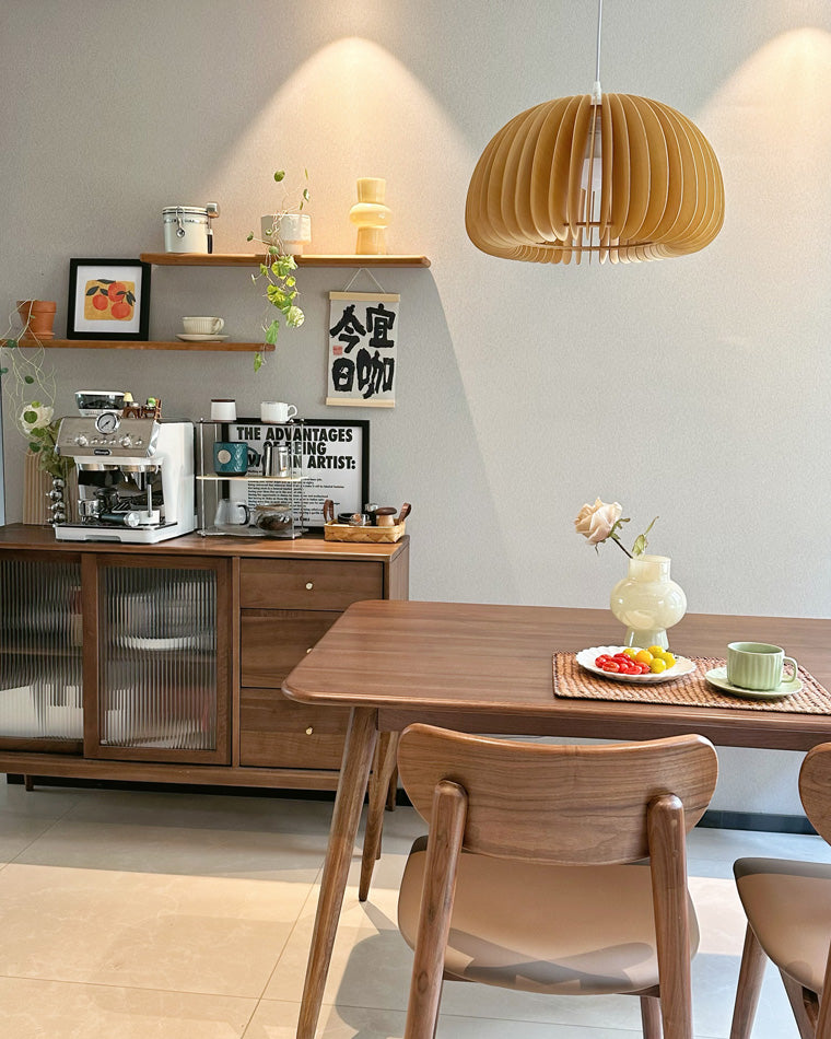 WOMO Suspension Orange Vintage en Bois-WM2105