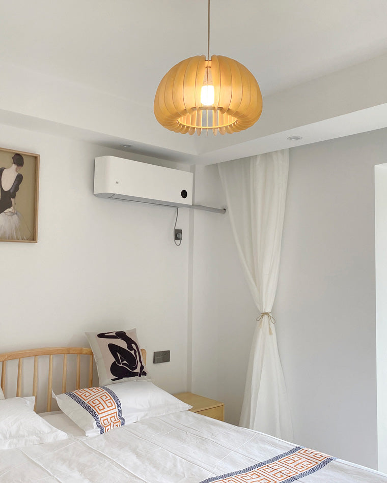 WOMO Suspension Orange Vintage en Bois-WM2105