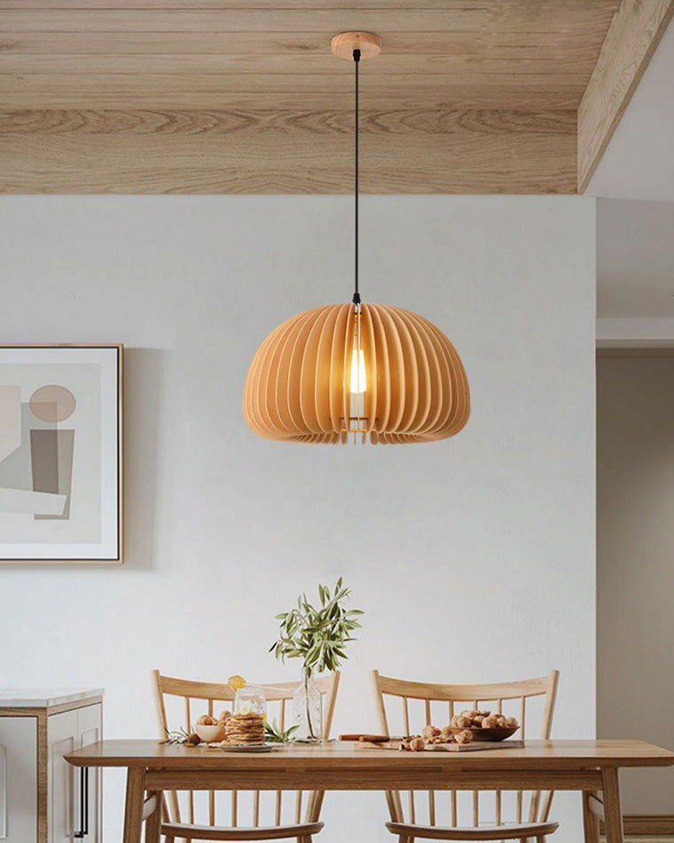 WOMO Suspension Orange Vintage en Bois-WM2105