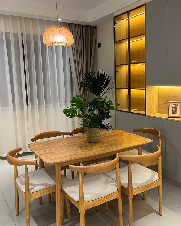 WOMO Suspension Orange Vintage en Bois-WM2105