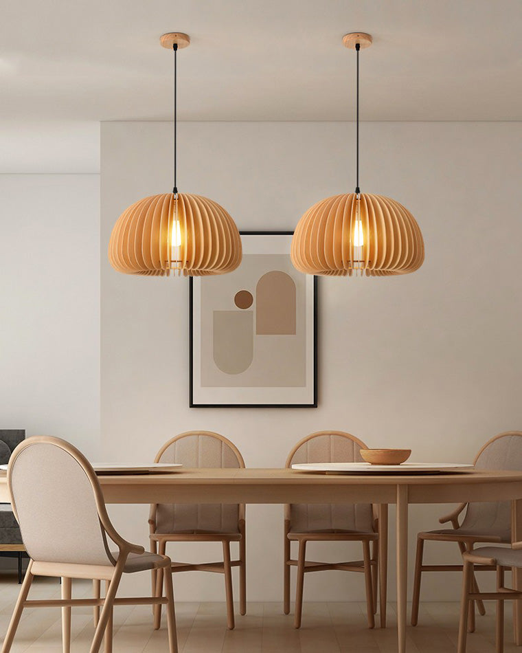 WOMO Suspension Orange Vintage en Bois-WM2105