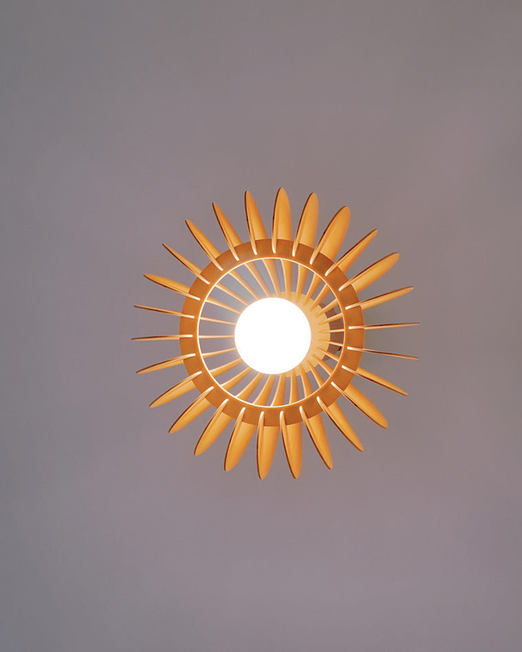 WOMO Suspension Orange Vintage en Bois-WM2105