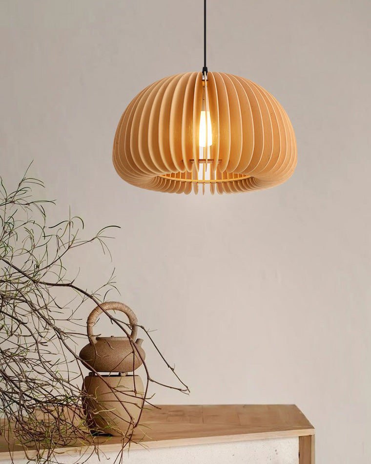 WOMO Suspension Orange Vintage en Bois-WM2105