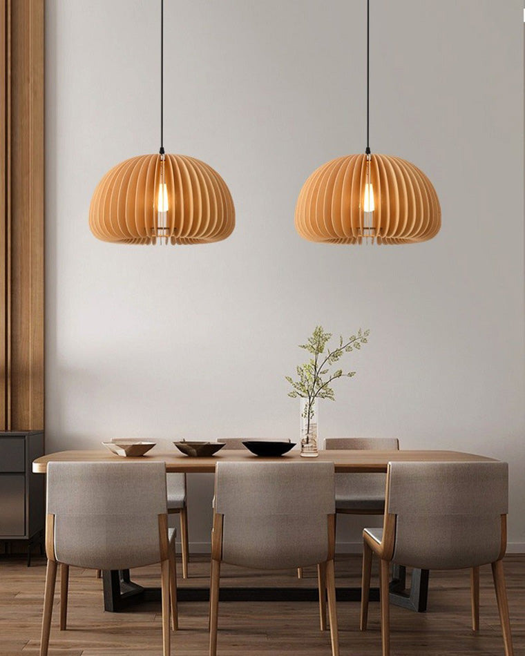 WOMO Suspension Orange Vintage en Bois-WM2105