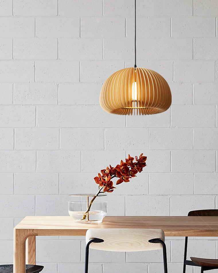 WOMO Suspension Orange Vintage en Bois-WM2105